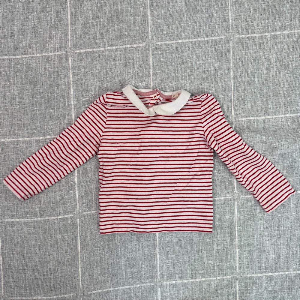 Baby Boden Christmas Tree Pinnie 12-18 Months Pom Poms - Picture 4 of 10